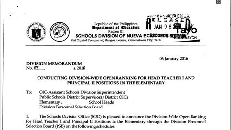 deped nueva ecija issuances|Deped .